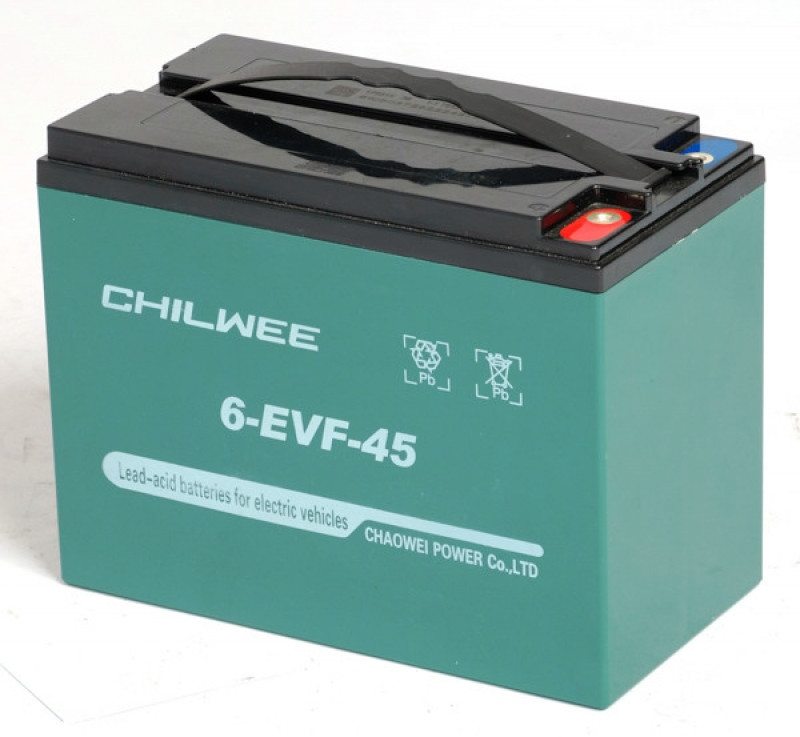 Аккумулятор 12V тяговый 6-EVF-45 GEL CHILWEE 45Ah фото 1 &mdash; Средства Индивидуальной Мобильности