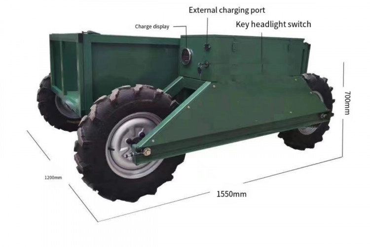 Беспилотная тележка 4x4 GreenCamel АгроМул RC2000 (48V 2000W R10) фото 1 &mdash; sim03.shop