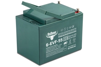 Тяговый аккумулятор RuTrike 6-EVF-55 (12V55A/H C3) &mdash; sim03.shop