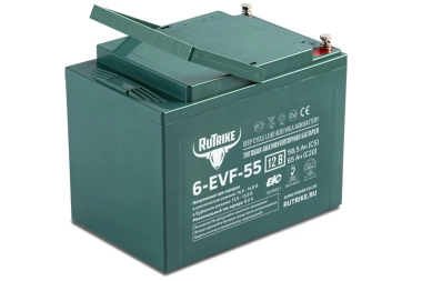 Тяговый аккумулятор RuTrike 6-EVF-55 (12V55A/H C3) &mdash; sim03.shop