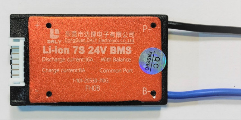 BMS Li-ion 7S 24V 16A DALY common port with balance фото 1 &mdash; Средства Индивидуальной Мобильности