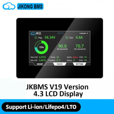 JKBMS V19 4.3 LCD Display for JIKONG BMS &mdash; Средства Индивидуальной Мобильности