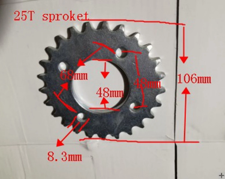 Задняя ведомая звездочка 420-25T Gobi фото 1 &mdash; sim03.shop